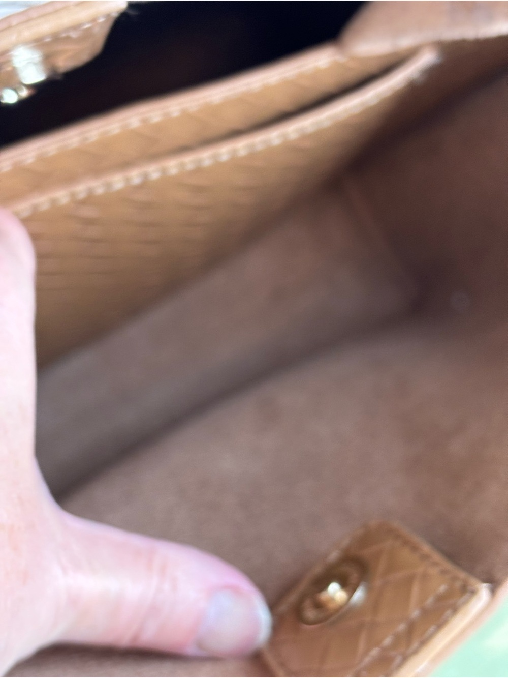 House of Harlow 1960-Cute “Terri” Vegan  Tan Leather Woven Handbag - Picture 12 of 14